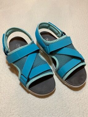 Propet Teal Sport Sandals with Hook-and-Loop Straps